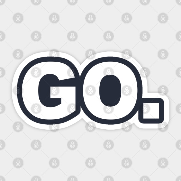 GO. Sticker by GaryVeeApparel